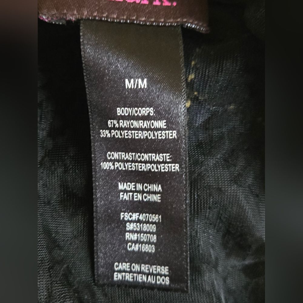 MARK Black Sheer Lace Tie Neck Blouse - Picture 6 of 6
